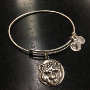Silver Alex And Ani Panther Bracelet